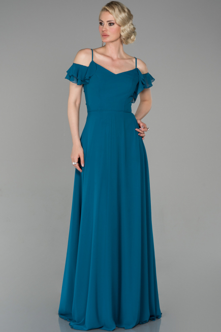 Abendkleid Lang Petrolgrün ABU1600