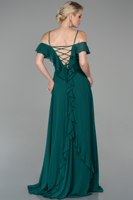 Abendkleid Lang Smaragdgrün ABU1600