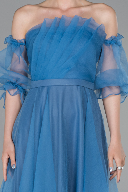 Abendkleid Midi Indigo ABK971