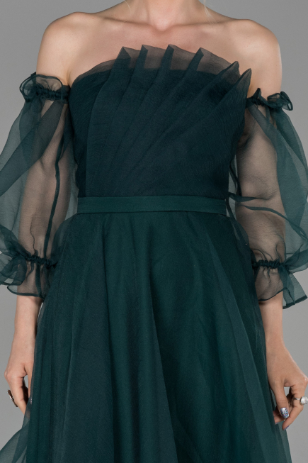 Abendkleid Midi Smaragdgrün ABK971