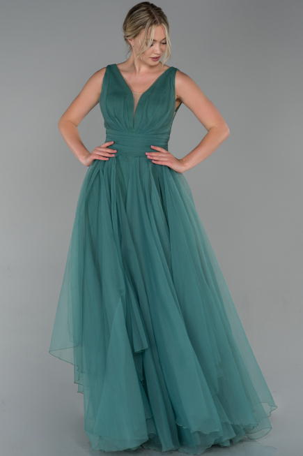 Abendkleid Lang Türkis ABU1727