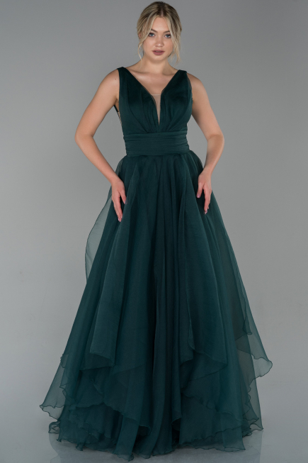 Abendkleid Lang Smaragdgrün ABU1727