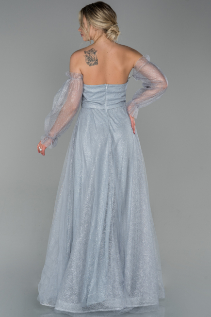 Abendkleid Lang Grau ABU1730