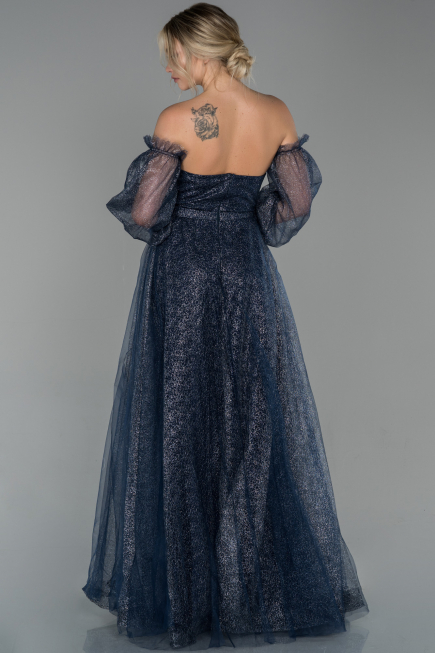 Abendkleid Lang Marineblau ABU1730