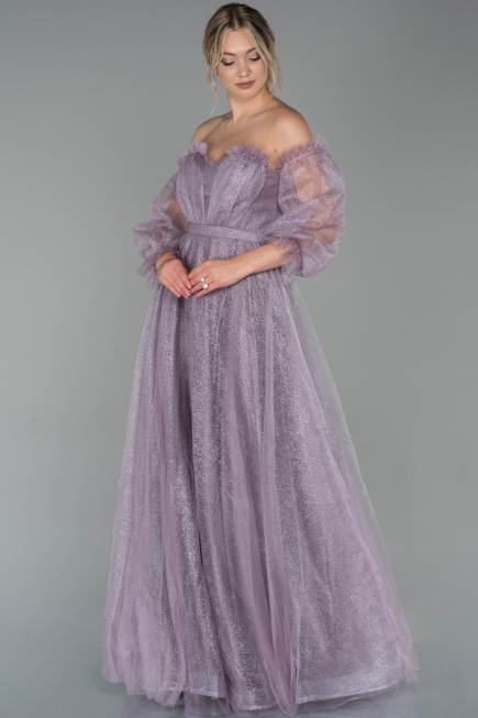 Abendkleid Lang Lavendel ABU1730