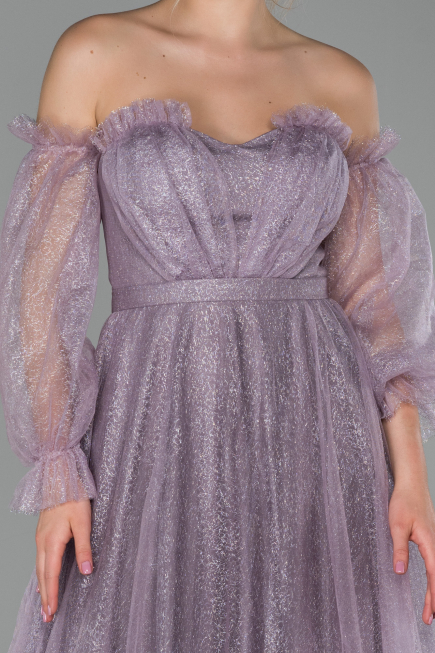 Abendkleid Lang Lavendel ABU1730