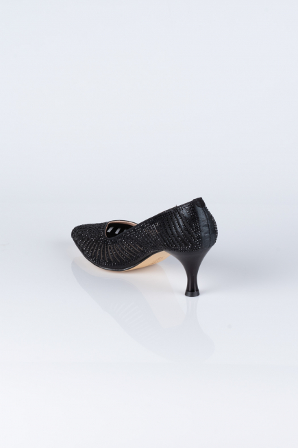 Stiletto Steinbesetzt Schwarz MJ5151