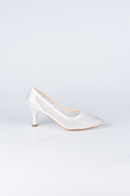 Party-Schuhe Steinbesetzt Perlmutt MJ5314