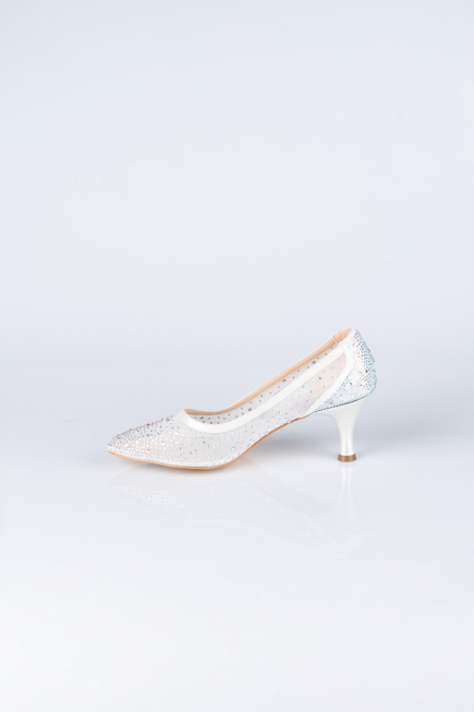 Party-Schuhe Steinbesetzt Perlmutt MJ5314