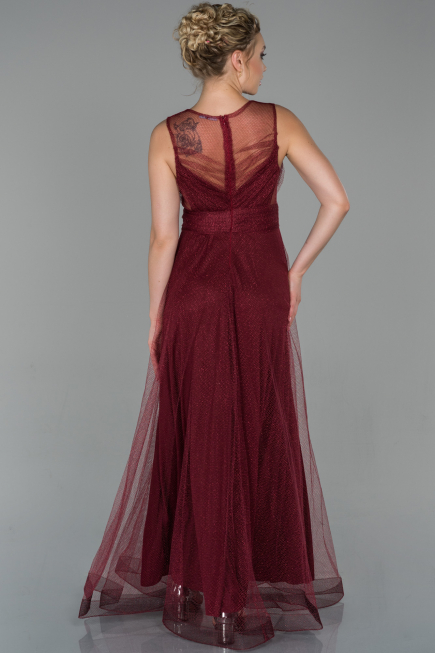 Abschlusskleid Lang Weinrot ABU1826