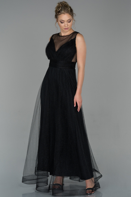 Abschlusskleid Lang Schwarz ABU1826