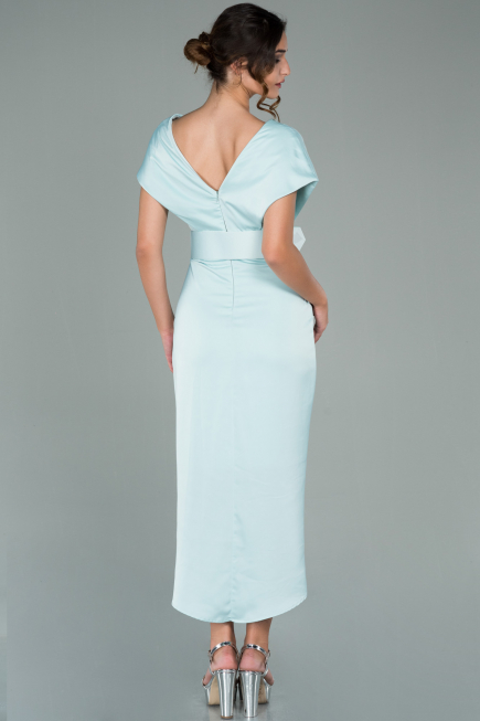 Partykleid Kurz Satin Minzgrün ABK1107