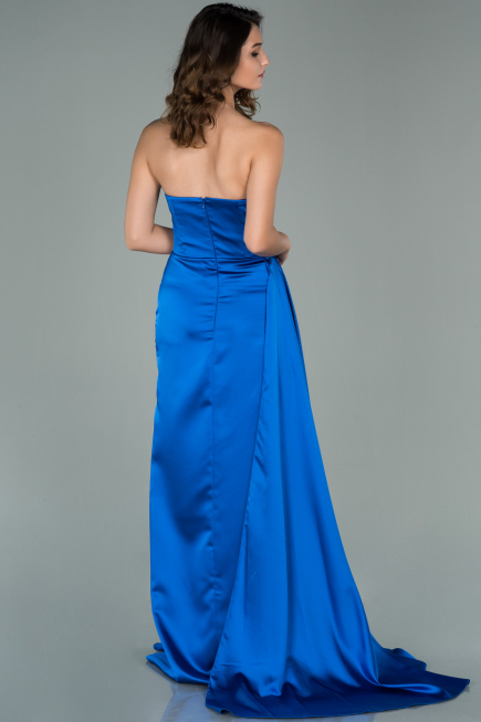 Abschlusskleid Lang Sächsischblau ABU358