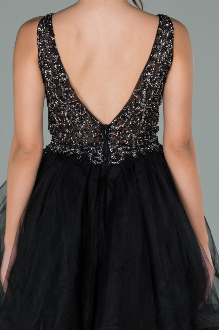Partykleid Kurz Schwarz ABK1108