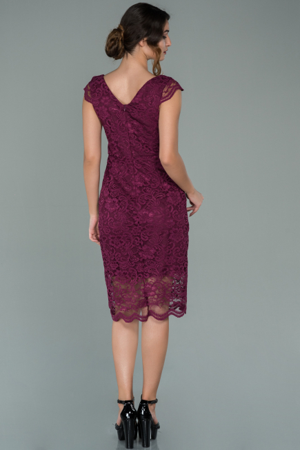 Partykleid Kurz Pflaume ABK010
