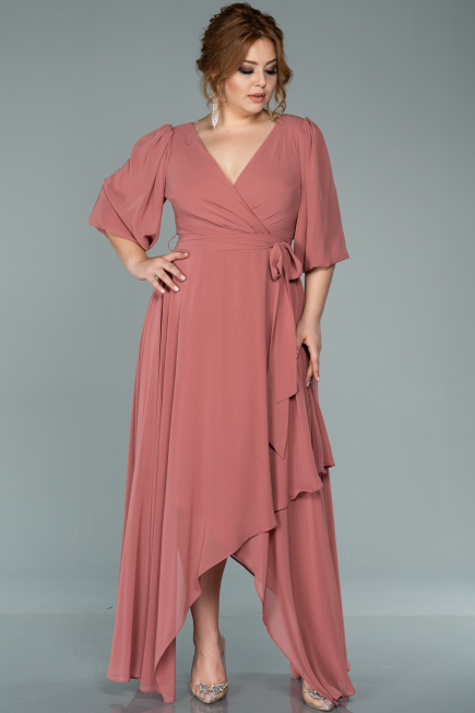 Kleider in Großen Größen Midi Chiffon Zwiebelschale ABK1083