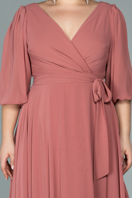 Kleider in Großen Größen Midi Chiffon Zwiebelschale ABK1083