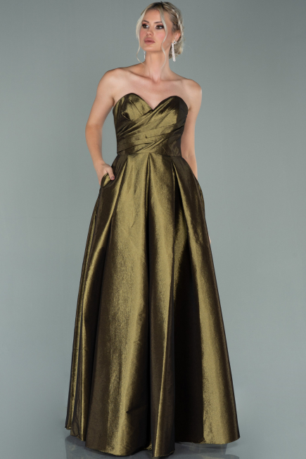 Abendkleid Lang Khaki ABU2007