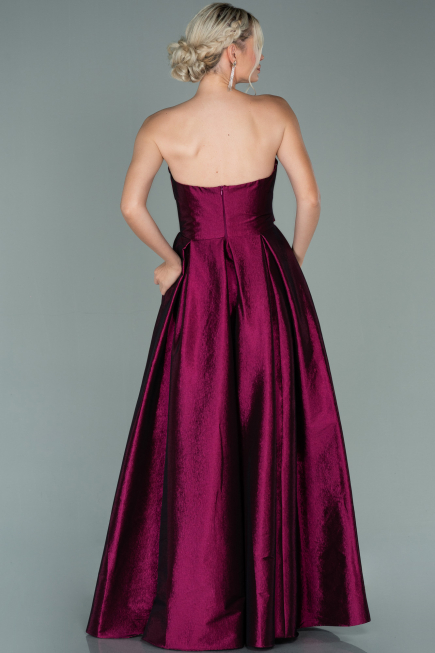 Abendkleid Lang Pflaume ABU2007