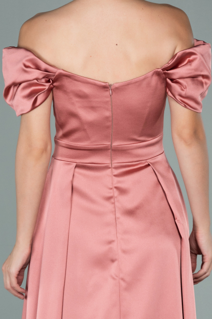 Zwiebelschale Abendkleid Satin Lang ABU1716