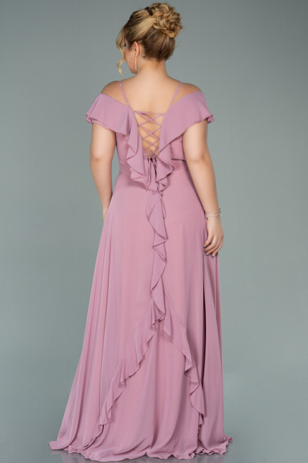 Altrosa Kleider İn Großen Größen Chiffon Lang ABU1892