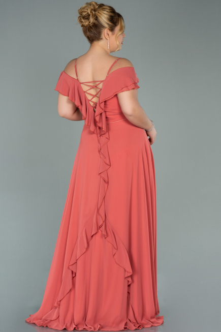 Zwiebelschale Kleider İn Großen Größen Chiffon Lang ABU1892