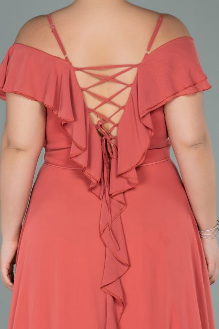 Zwiebelschale Kleider İn Großen Größen Chiffon Lang ABU1892
