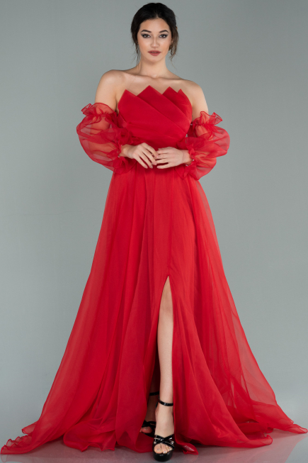 Abendkleid Lang Rot ABU2076