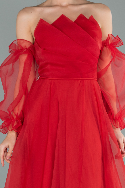 Abendkleid Lang Rot ABU2076