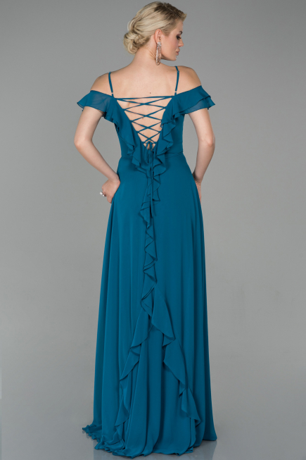 Abendkleid Lang Petrolgrün ABU1600