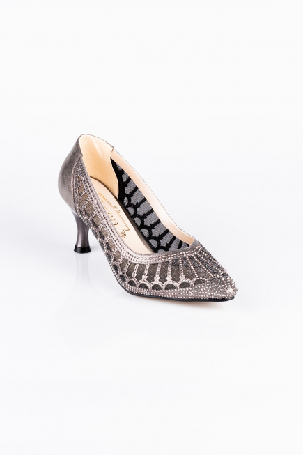 Stiletto Steinbesetzt Platin MJ5431