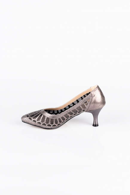 Stiletto Steinbesetzt Platin MJ5431