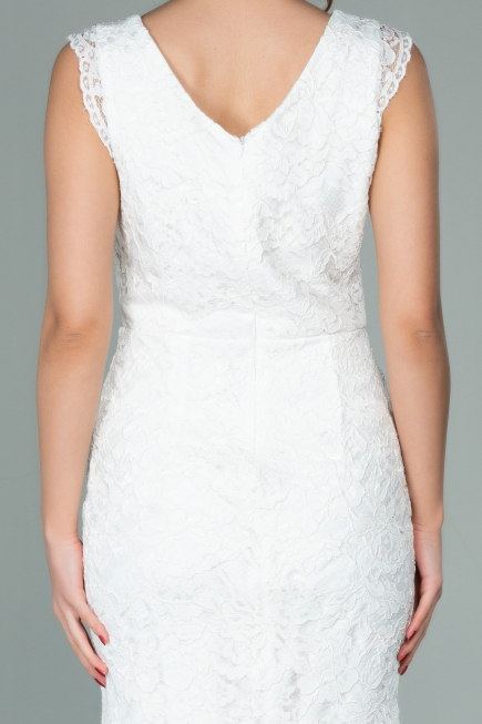 Partykleid Kurz Weiß ABK010
