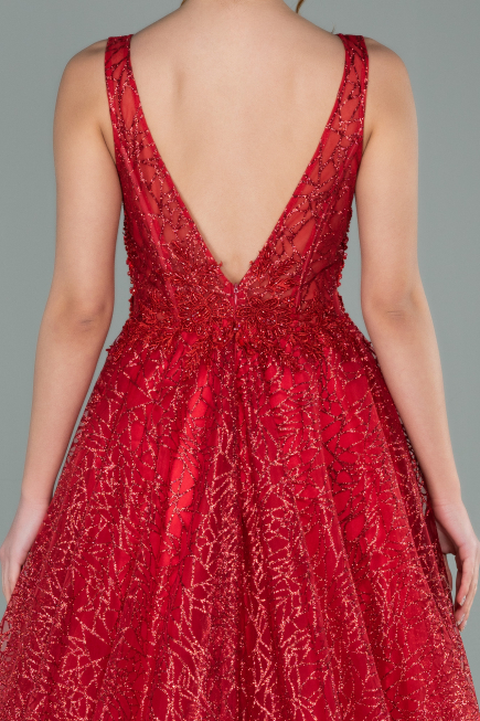 Abendkleid Lang Rot ABU2131