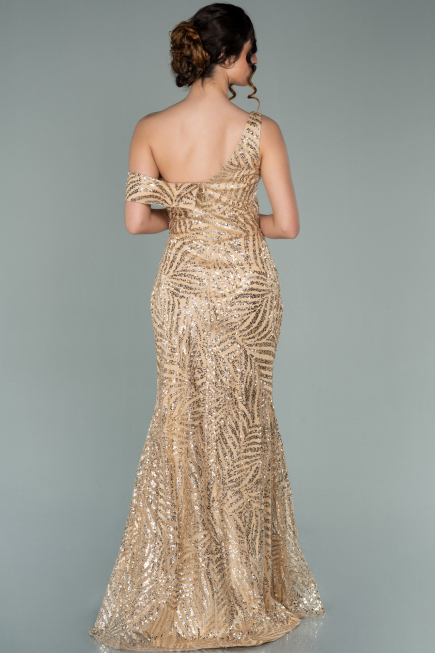 Abendkleid Lang Gold ABU2151
