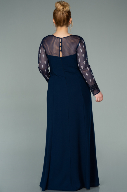 Abendkleid Lang Marineblau ABU2178