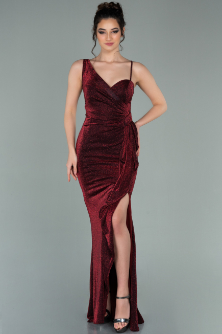 Abendkleid Lang Weinrot ABU2227