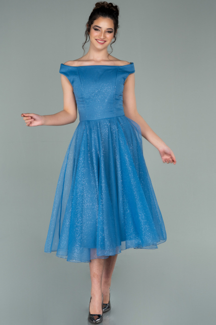 Abschlusskleid Midi Indigo ABK1316