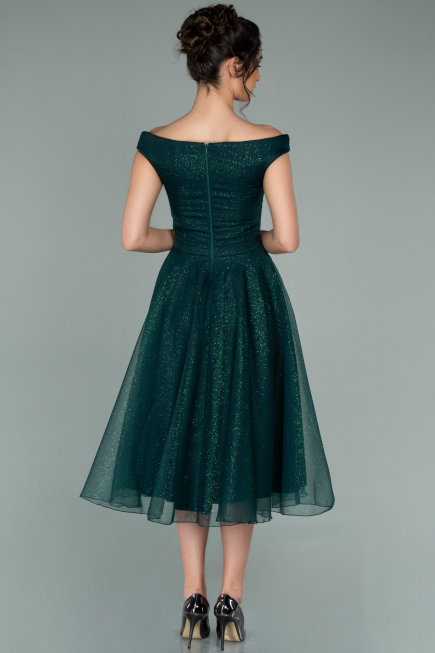 Abschlusskleid Midi Smaragdgrün ABK1316