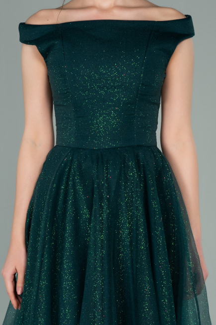 Abschlusskleid Midi Smaragdgrün ABK1316