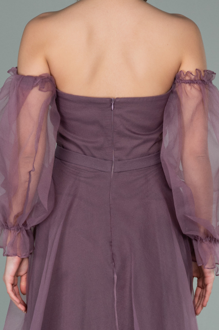 Abendkleid Midi Lavendel ABK971