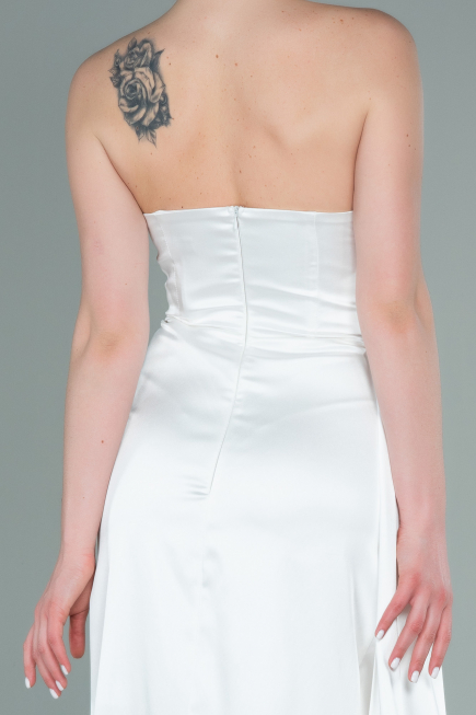 Abschlusskleid Lang Weiß ABU361