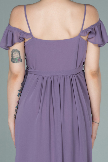 Lavendel Abendkleid Für Schwangere Lang ABU756