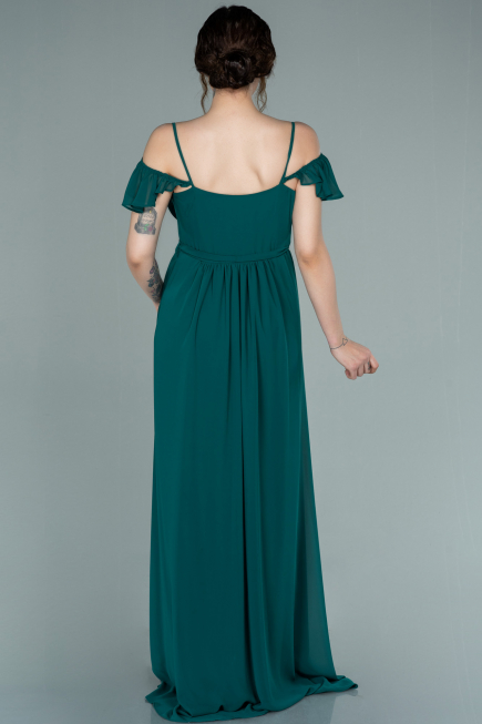 Smaragdgrün Abendkleid Für Schwangere Lang ABU756