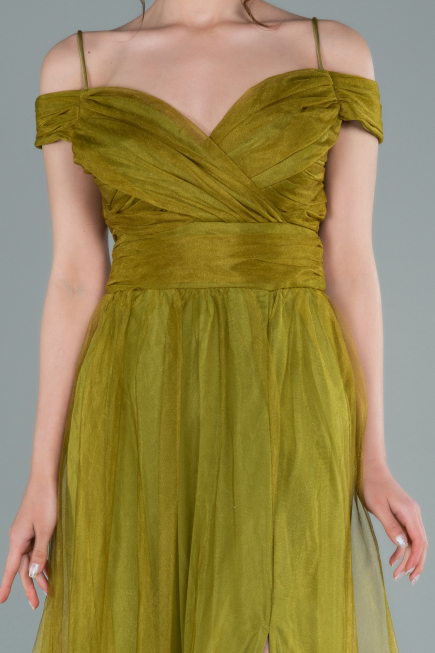 Abendkleid Lang Pistaziengrün ABU2336