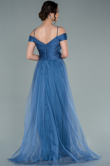 Abendkleid Lang Indigo ABU2336