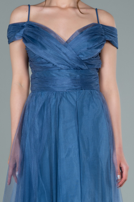 Abendkleid Lang Indigo ABU2336