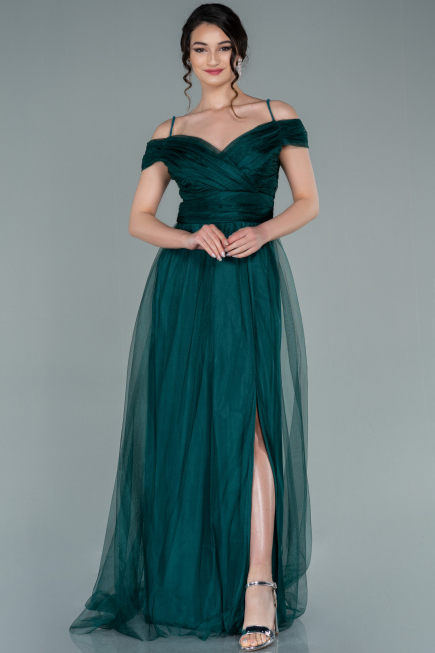 Abendkleid Lang Smaragdgrün ABU2336