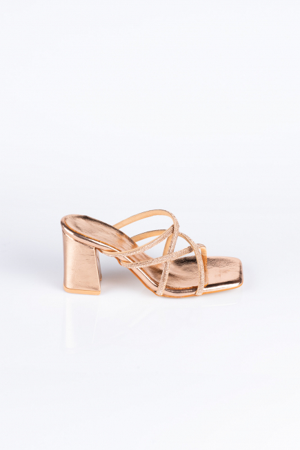 Abendschuhe mit Absatz Gespiegelt Rosa AB1074