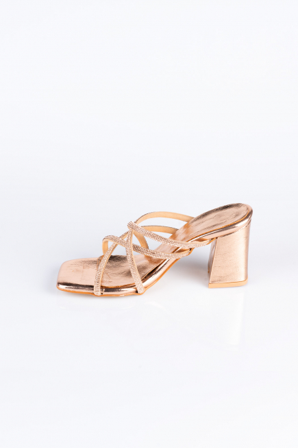 Abendschuhe mit Absatz Gespiegelt Rosa AB1074